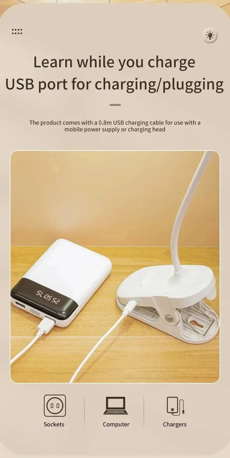 Clamp-On LED Study Lamp
