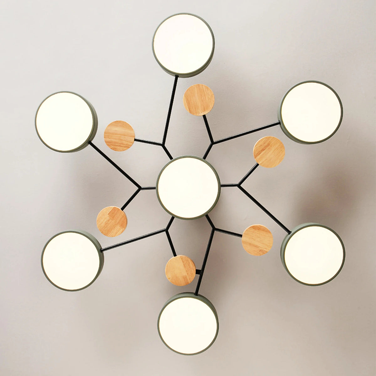 Nordic Wooden LED Ceiling Lamp