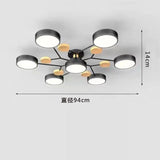 Nordic Wooden LED Ceiling Lamp