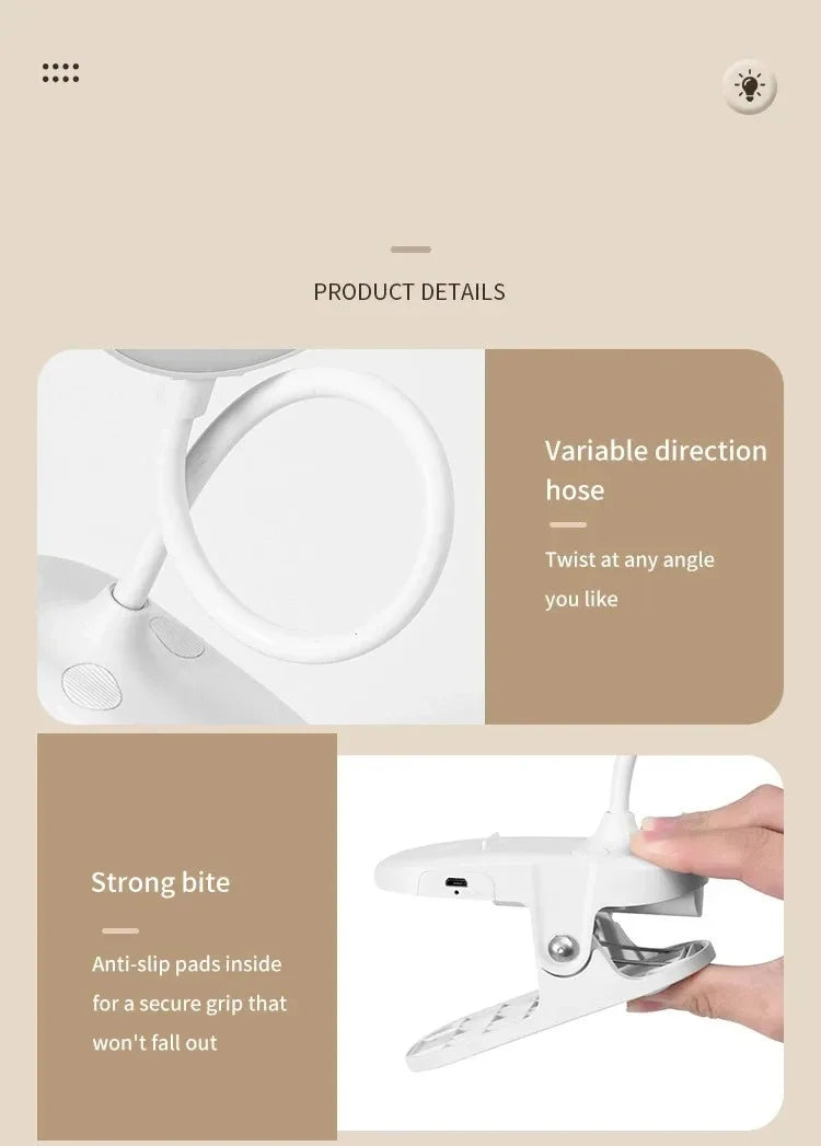 Clamp-On LED Study Lamp