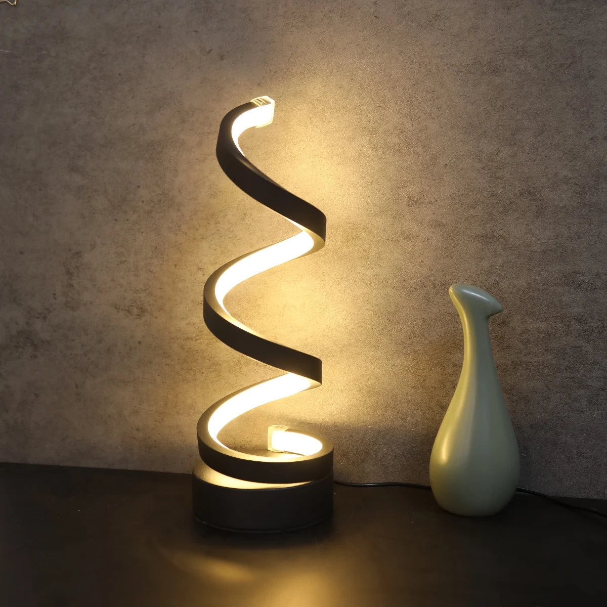 Spiral Modern Table Lamp