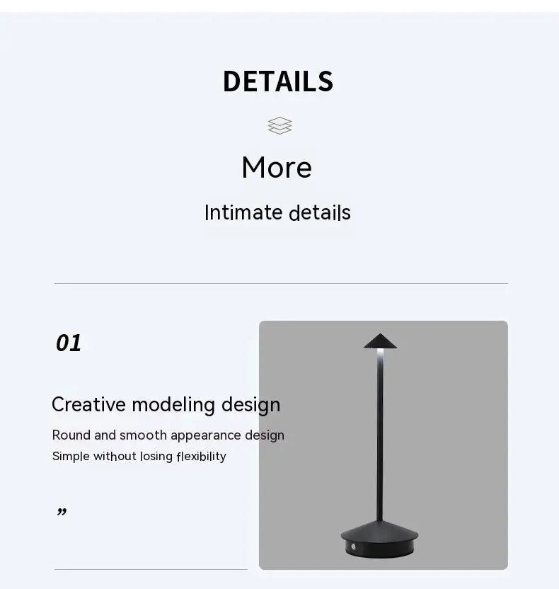 Rechargeable Touch Table Lamp