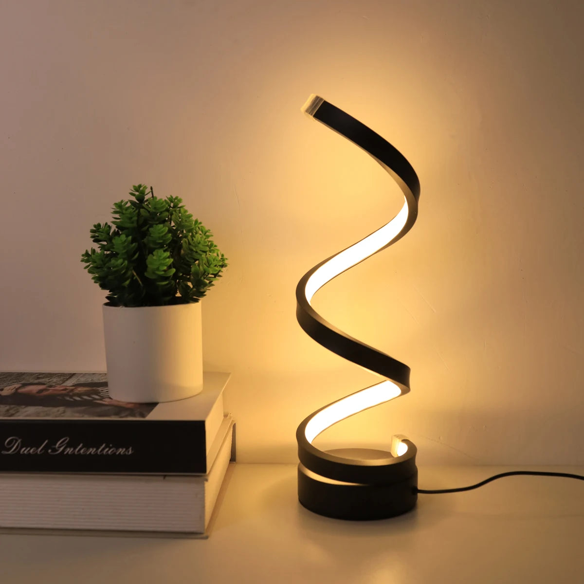 Spiral Modern Table Lamp
