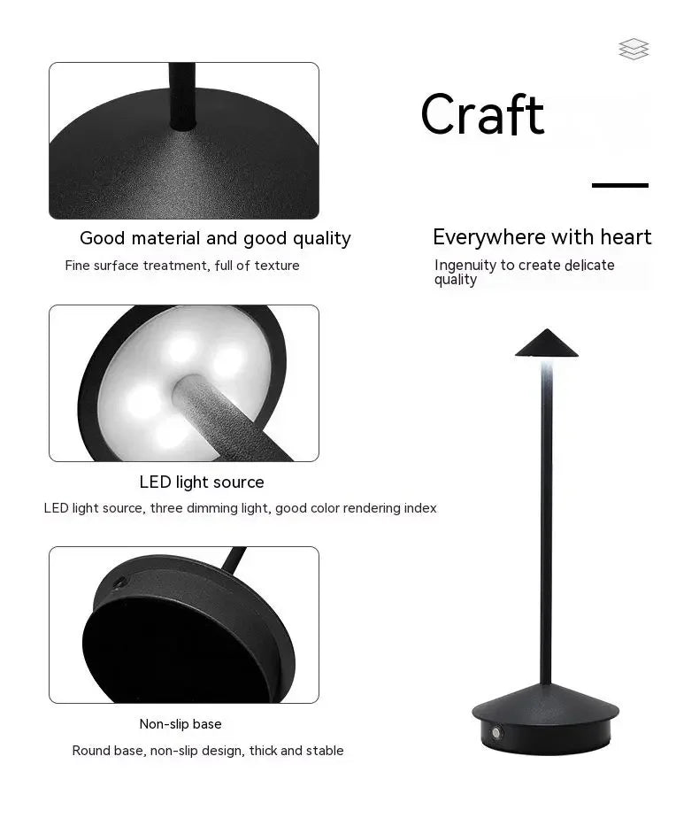 Rechargeable Touch Table Lamp