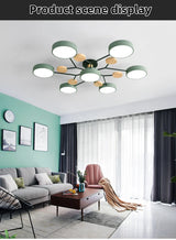 Nordic Wooden LED Ceiling Lamp