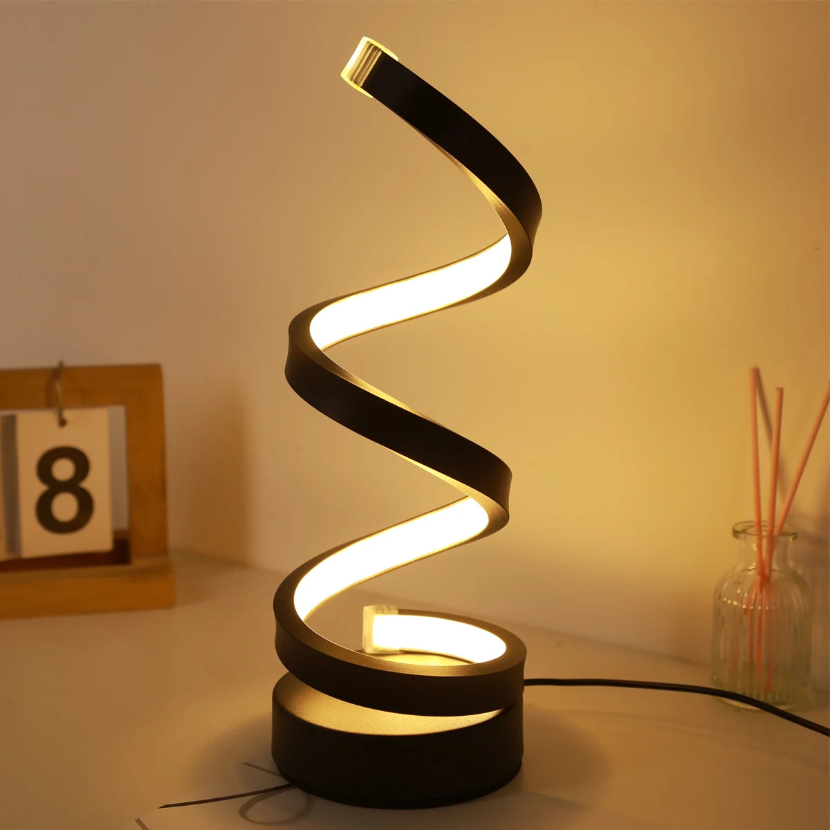 Spiral Modern Table Lamp