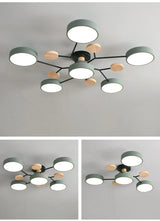 Nordic Wooden LED Ceiling Lamp