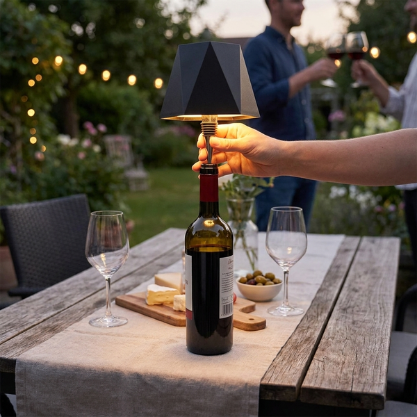 Wireless Bottle Table Lamp lifestyle